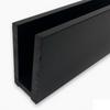 48x90mm Aluminium Glass Balustrade Channel - Mill Finish & Black