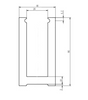 48x90mm Aluminium Glass Balustrade Channel - Mill Finish & Black