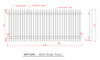 65 x 16 Aluminium Blade Fence Panel 600x2400 – Architectural 55mm Spacing