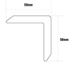 2.4m long Wall Cladding Corner Trim 50 x 50 mm