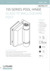 Polaris 155 Glass to Wall Retrofit Soft Close Hinge - Satin