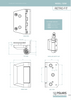Polaris 155 Glass to Wall Retrofit Soft Close Hinge - Satin