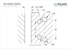 Polaris 155 Glass to Wall Retrofit Soft Close Hinge - Satin