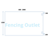 glass pool fence hinge panel