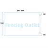 1200 Height Polaris Hinge Panel - Polaris Hinge
