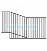 raked aluminium pool fencing